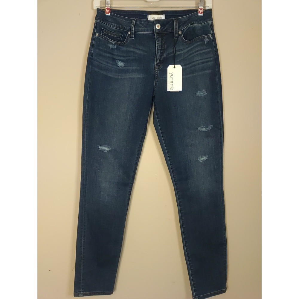 yummie by heather thomson Distressed Skinny Denim‎ Jeans Size 33
